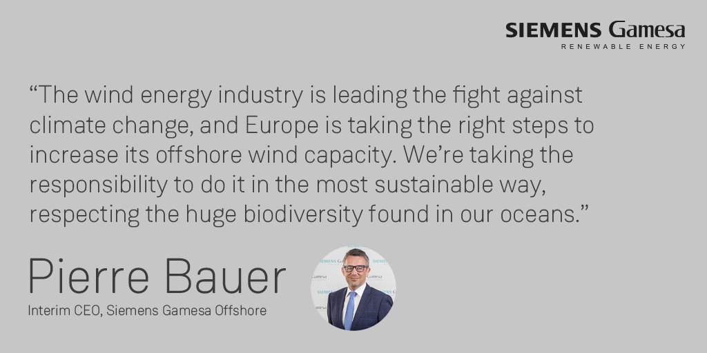 SiemensGamesa's tweet photo. "Joining the Offshore Coalition is a great opportunity to advance together with a collaborative mindset,” said Pierre Bauer, Interim CEO, Siemens Gamesa Offshore  
#OffshoreCoalition #GreenRecovery https://t.co/eRwynCBK3I