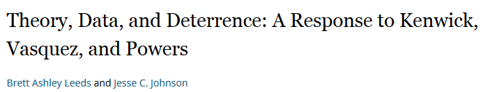 This lies at the heart of academic debate about alliances, such as the debate between  @BAshleyLeeds & Johnson v  @MichaelKenwick & Vasquez https://www.journals.uchicago.edu/doi/full/10.1086/687285