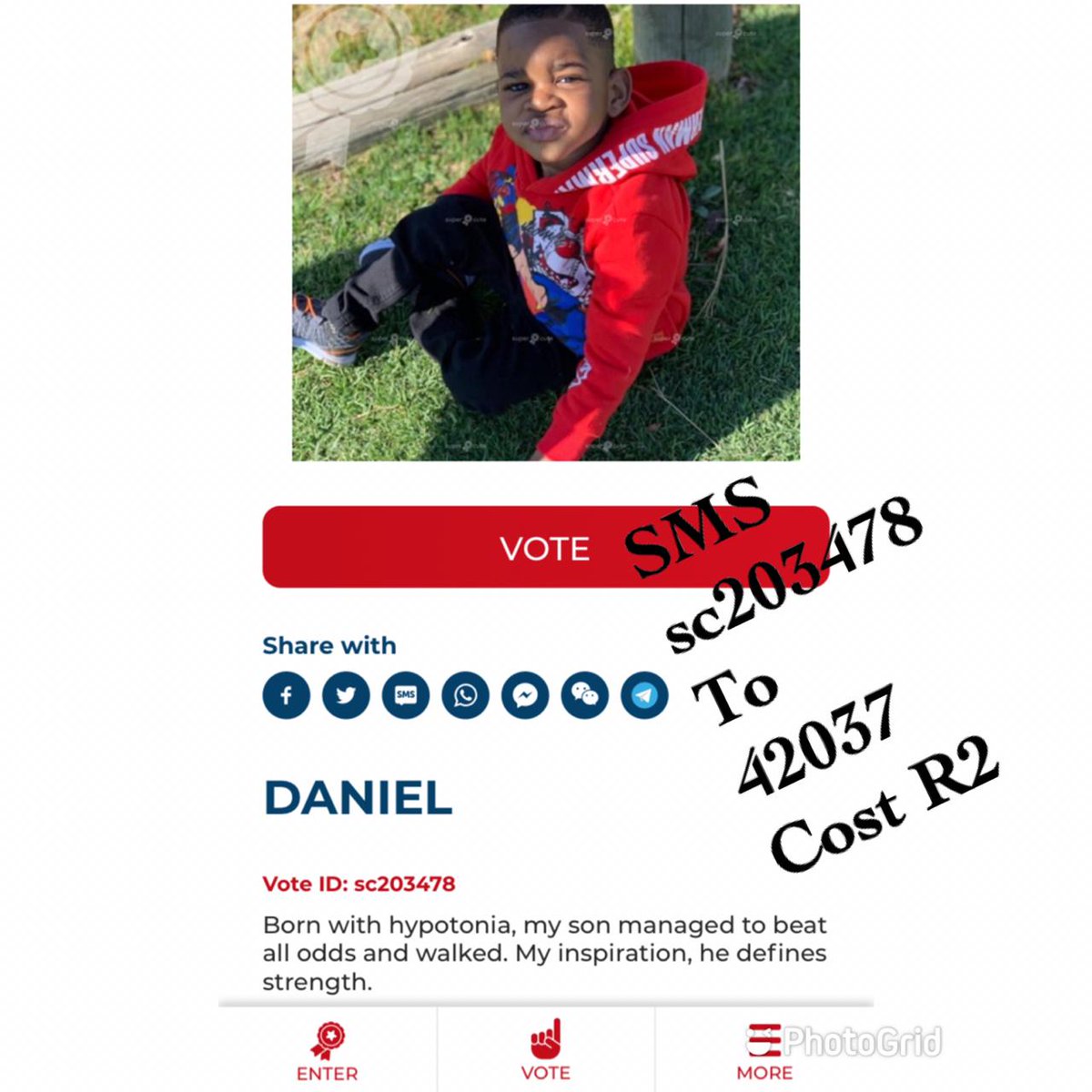 mag_TheRichAunt's tweet photo. #BetterTogether
Help us vote💯 for our little one your votes will be highly appreciated.. Thank you 🙏

#malawian 
#BushiriEscape Major 1, Sheperd Bushiri #Bushirimustfall | #BetterTogether | Durban | #Bushiri | Helen Zille | Sizwe | #StateCaptureCommission https://t.co/1cN7pWtTnq