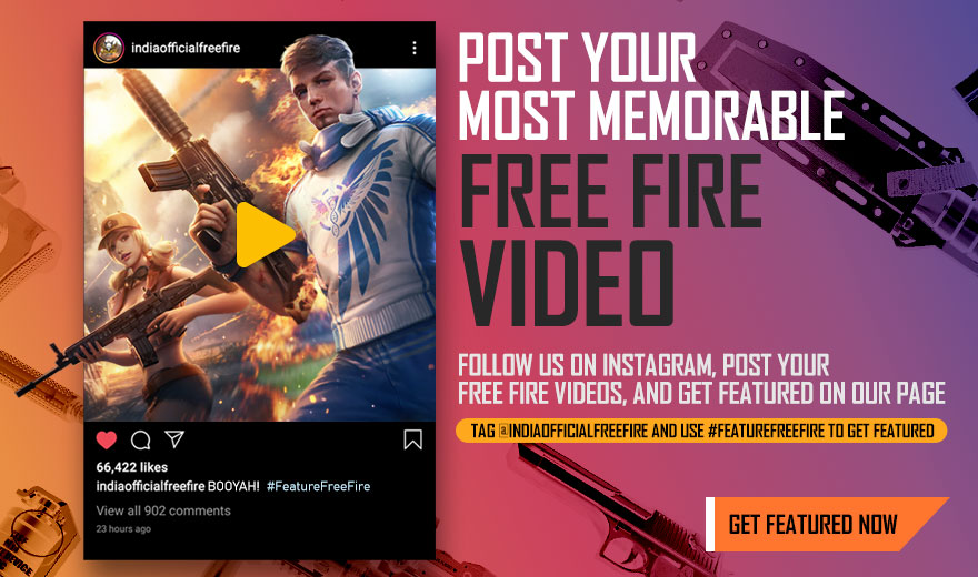 Free Fire India Official On Twitter Do You Want To Get Featured On Our Instagram Page Here S Your Chance To Show Off Your Amazing Free Fire Skills And Get Featured On Our