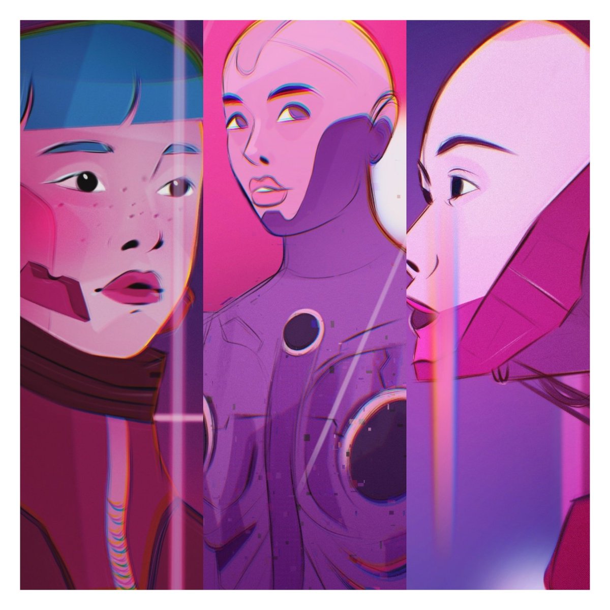 chemmibear's tweet image. Cyborgs
Tool: procreate 
.
.
.
.
.
.
#artist #draw #Cyborg #scifi #illustration #draw #Procreate #ipadpro #ApplePencil #16novembre #Robot #girlpower