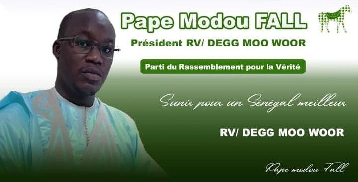 piscoble's tweet photo. Pape #Modou Fall
Président RV/DEGG MOO WOOR
Parti du Rassemblement pour la vérité.
Sunir pour un senegal meilleure https://t.co/FxkImN7WLz