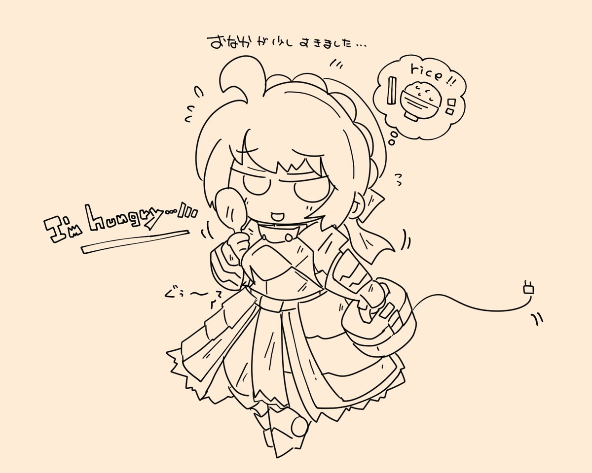 #皆さん線画と塗った後を見せてください 
11月の落書きより。
水彩ブラシ塗りやペタ塗りもバリエーションが増えると落書きも楽しき。 