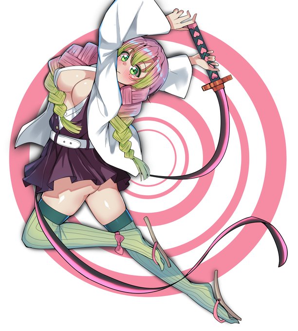 #鬼滅の刃 
ついに鬼滅の刃を見たぞ!!甘露寺を描いたぞ!! 