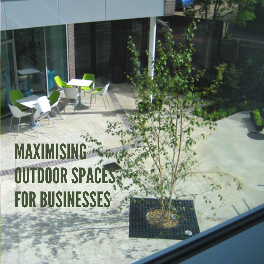 PetrowHarley's tweet photo. Businesses can maximise outdoor spaces for employees to relax, and setup to  help create small conversation areas for small work groups - Petrow Harley design outdoor seating areas for commercial premises https://t.co/BKgQRmOdpK #landscapedesign #landscapearchitecture https://t.co/lnRmctLHOK