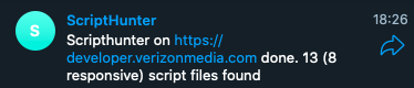 Chahali's tweet photo. Scripthunter - Tool To Find JavaScript Files On Websites https://t.co/UfRM4nCiOU #Hakrawler #JavaScript #Scripthunter #Telegram #Website https://t.co/B0fHlbghmX