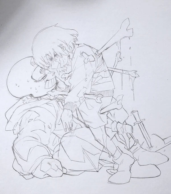 #皆さん線画と塗った後を見せてください
最近だとここらへんかな…? 