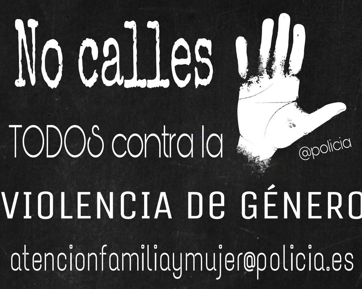 policia's tweet photo. NO mires a otro lado... 🙈

NO te calles... 🙊

NO hagas como que no has oído nada... 🙉

⚫⚫⚫TOLERANCIA CERO⚫⚫⚫

TODOS contra la #ViolenciaDeGénero https://t.co/FEMhIM3HMq