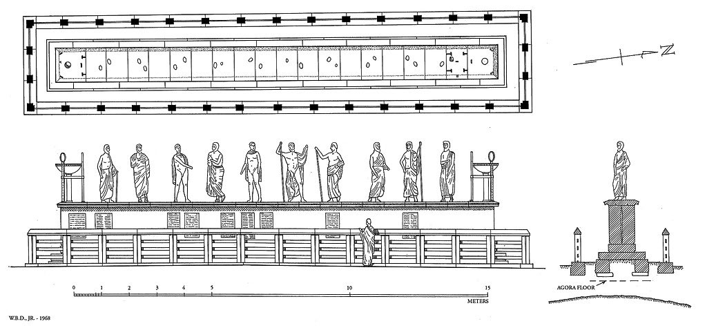 4/ On the base, notices were posted & members of each tribe reviewed the documents before each day’s legislation.But it wasn’t just politics: military conscription, local honors, & legal matters were all displayed in association with the relevant tribal hero!
