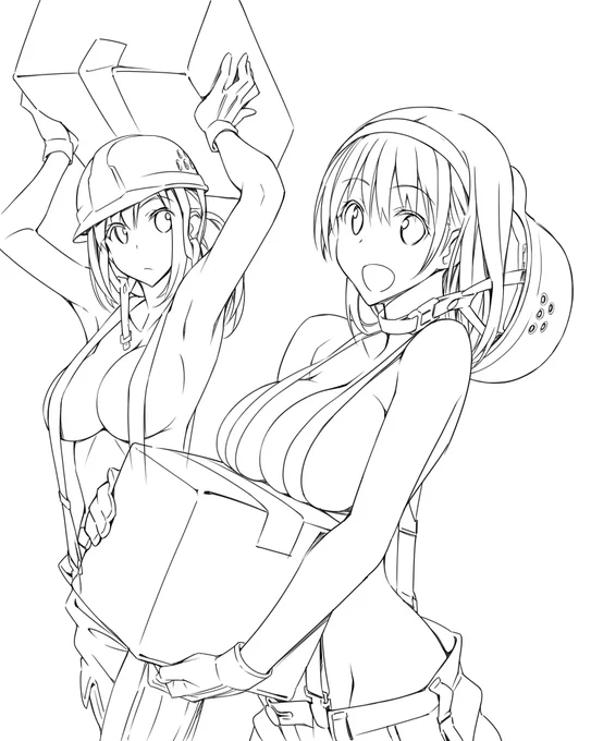 #皆さん線画と塗った後を見せてください
デジタルで描くようになってからペン入れ段階でも修正しまくってしまう 