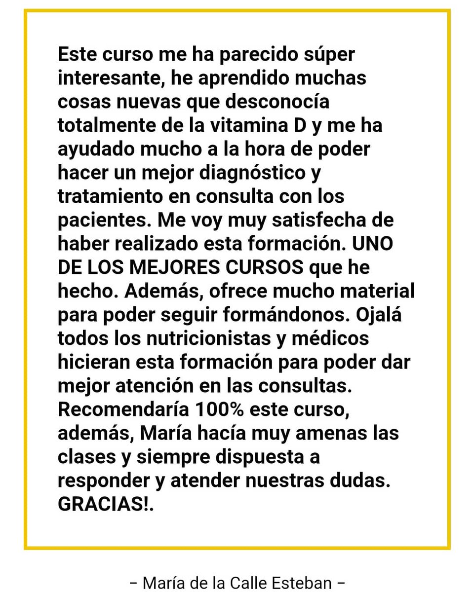 EISANE's tweet photo. Han sido muchos los testimonios recogidos en estas últimas dos ediciones del #vitaminaDos, CURSO AVANZADO DE VITAMINA D, SALUD Y ENFERMEDAD.

Estamos muy agradecidos de la satisfacción y mensajes recibidos, de cada uno. Gracias 💛 https://t.co/95e2chpbAa