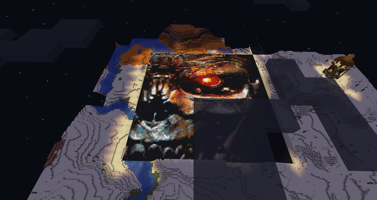 bikerboyGR's tweet photo. I did another thing !
(last image is the reference image i used).
#Minecraft #MinecraftMapArt https://t.co/3cwz8Zhe4O
