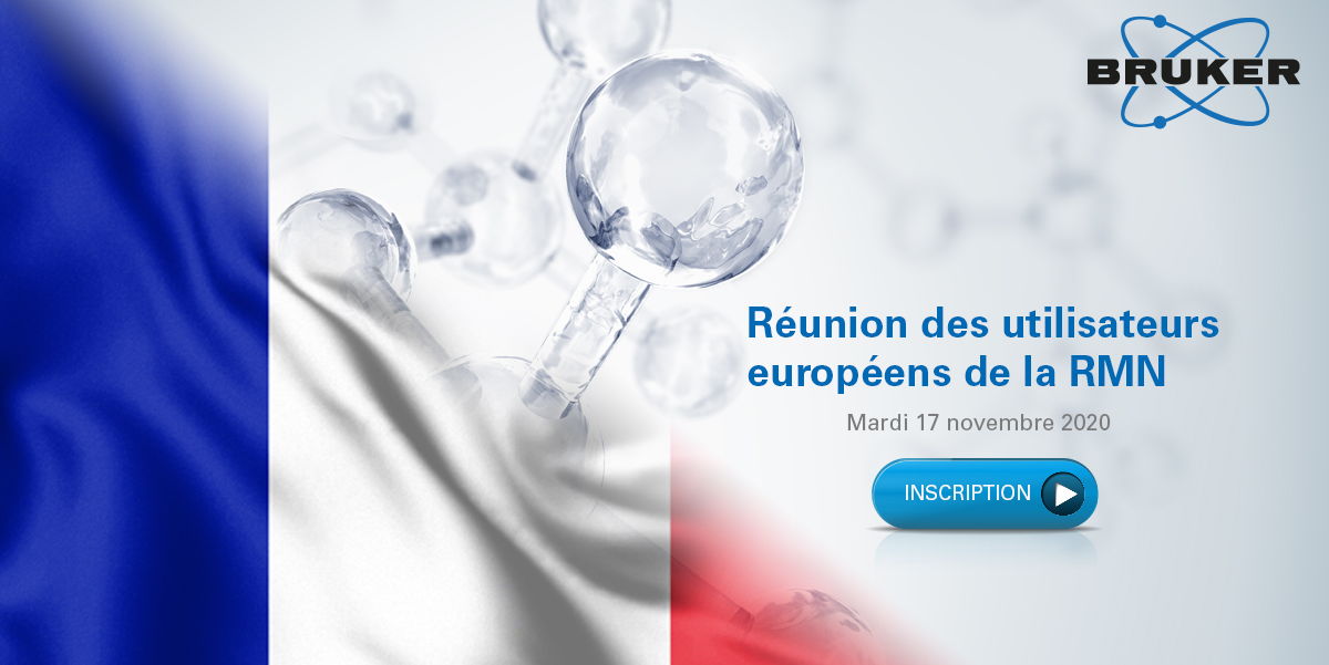 bruker's tweet photo. ❤ Bienvenue à notre Réunion Utilisateurs de #RMN virtuelle en français (17 novembre)!
Inscrivez-vous ici https://t.co/tdRyDX2rL8 pour découvrir les dernières innovations technologiques et logicielles.
Avec @Mestrelab, @UniversiteLyon et @univamu.
#NMR #BrukerUserMeeting https://t.co/IS9GBKqZAF