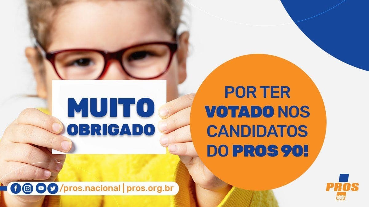 prosnacional's tweet photo. Obrigado pela confiança nestas eleições 2020. Estamos juntos por um Brasil melhor!
.
.
.
.
#PROSNacional
#Eleições2020
#PROS90 https://t.co/pD2yGGuEi6