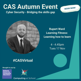 casmidlands's tweet photo. Tomorrow, the #casautumnevent resumes with keynote @rupert_ward.

Joe Wicks has showcased how people can stay physically fit during lockdown, but how do we stay learning fit? 

Rupert will explain how. 

Book your free place: https://t.co/EC3QurIKbd

#CASAutumnEvent #CASVirtual https://t.co/HtgaIOesI8