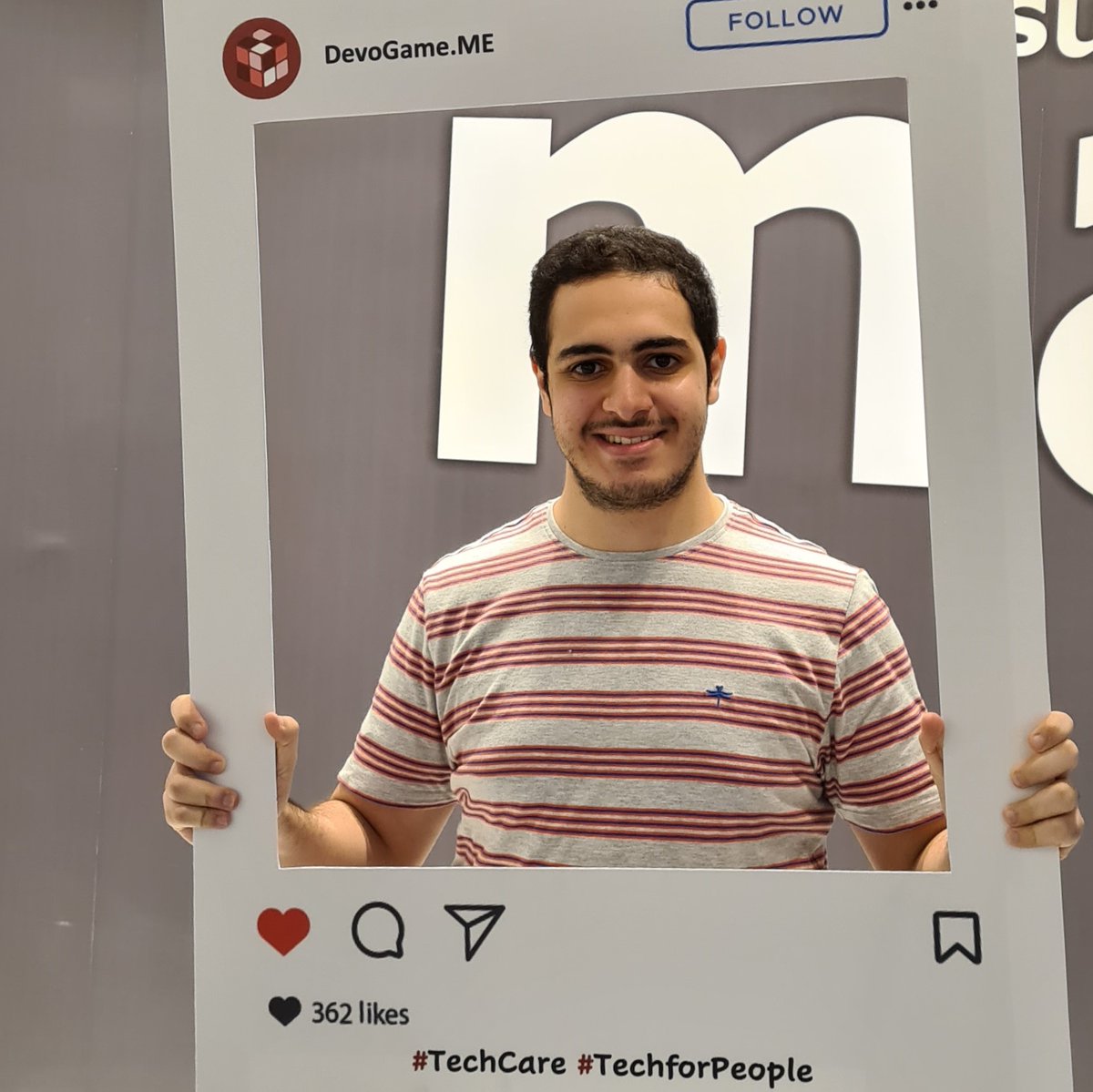 Devogame_ME's tweet photo. "I found the #DevoGame very interesting since it gives me a huge amount of experience mixed with a fun atmosphere! Also, it removes some of the pressure of our exams at university. I'm looking forward to winning the first place with my amazing teammate!"
~Ibraheem Khurfan💬 https://t.co/ArtSIlctwu