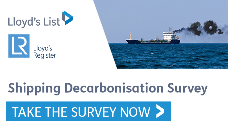 LR_Marine's tweet photo. Please take part in the @LloydsList shipping #decarbonisation survey and share your insights on future fuels and the #maritime industry's efforts to rise to sustainability challenges: https://t.co/AxTLWNy8HZ https://t.co/aKHqDBMmya