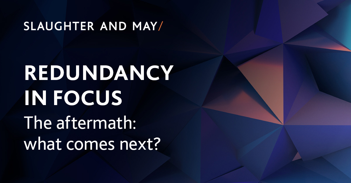 slaughterandmay's tweet photo. In the 5th and final episode in our โRedundancies in focusโ podcast series, Padraig Cronin and Clare Fletcher discuss the aftermath of redundancies. Once the dust has settled on a #redundancyprocess, what comes next and what should an #employer consider?
https://t.co/Rt8Pc74zfK https://t.co/JFcuO9wYw9