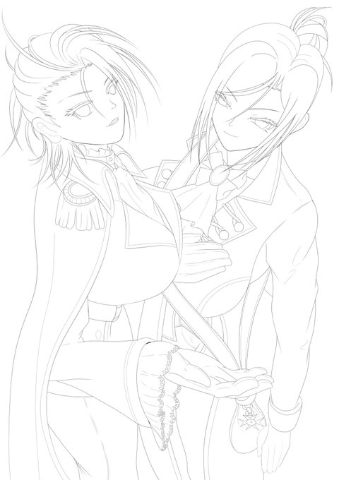 #皆さん線画と塗った後を見せてください
寧ろ色塗りたくないまである 