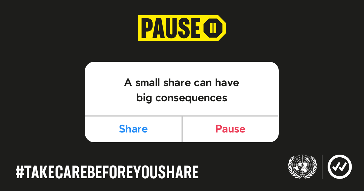 EUCouncil's tweet photo. Whether we know it or not, we’ve all shared it

And because it comes from us, the people we share it with believe it

Misinformation is everywhere and during #COVID19 it can have tragic consequences

#TakeCareBeforeYouShare @UN

More👉 https://t.co/kwNsWF8lcf https://t.co/XtcYiLSzqN