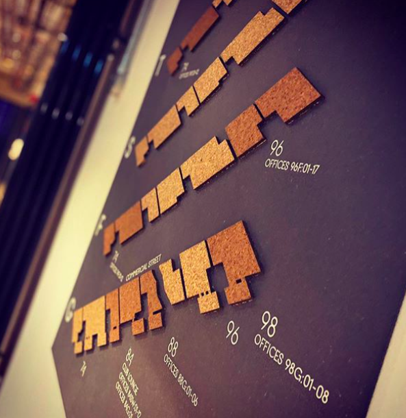 EvolveGroup4's tweet photo. LOVE these bespoke directory boards that we made and installed for @workclockwise #cork #wood #print #signmaking #signs #signage #vinyl #evolveprint #evolvesigns #evolveeveryday https://t.co/XkGQ5DlI2r