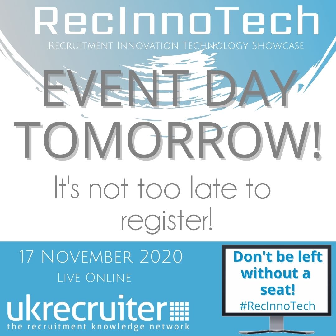louisetriance's tweet photo. It's not too late to register for The 💫Recruitment Innovation Technology Showcase💫 #RecInnoTech Live Online. 💥Get ALL your top tech providers under one roof💥#recruitment #recruitmentevent #crm #voicetechnology #videotechnology #recruitmentwebsites #rectech #ukrecruiter https://t.co/zAR9ZQMlkv