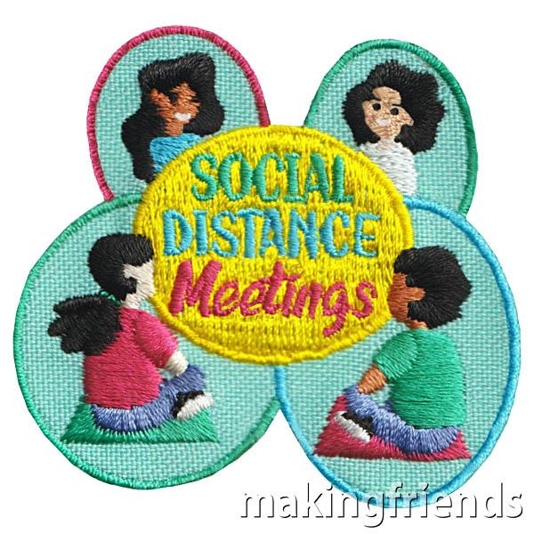 kidscrafts's tweet image. We still have distancing rules so remember this time in history with this social distance meeting patch. $.69 each Free Shipping Available
 tinyurl.com/mfsocialdistan… #socialdistancing #makingfriends #virtualscouting #girlscoutbadges #girlscouts #scouts