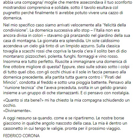 FBiasin's tweet photo. Prendete cinque minuti e leggete questo pezzo.
Ve lo consiglio vivamente perché:

1) È scritto benissimo (e non è poco). 
2) Ci fa capire che il #calcio è molto di più dei soliti quattro luoghi comuni. https://t.co/fwou7TCXiX