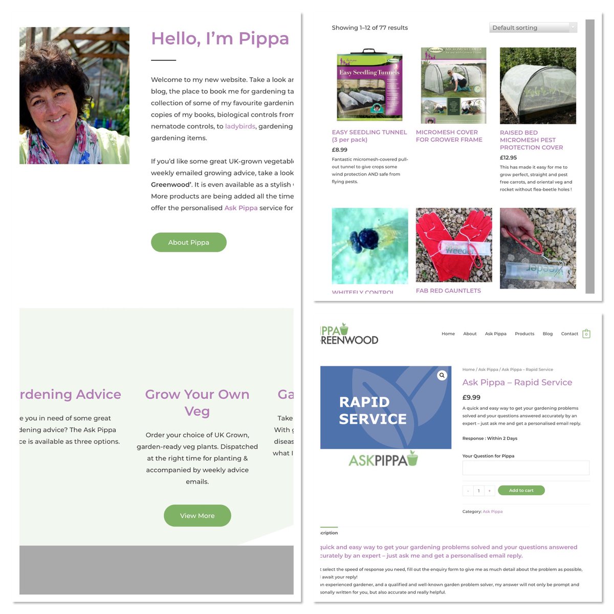 woburngardeners's tweet photo. @PippaGreenwood just love your new website! Great choice of products and what a brilliant idea to offer your ‘Ask Pippa’ rapid advice service complete with personalised email solution! #gardening #gardeningproducts #biologicalcontrols #gardeningadvice #fountainofknowledge https://t.co/Nau1ivaTV8