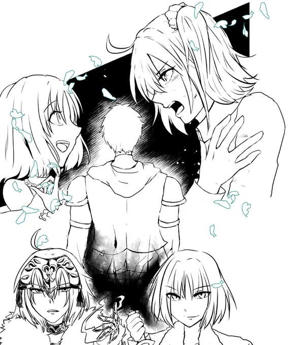 色塗り苦手なのがよくわかるやつ #皆さん線画と塗った後を見せてください 