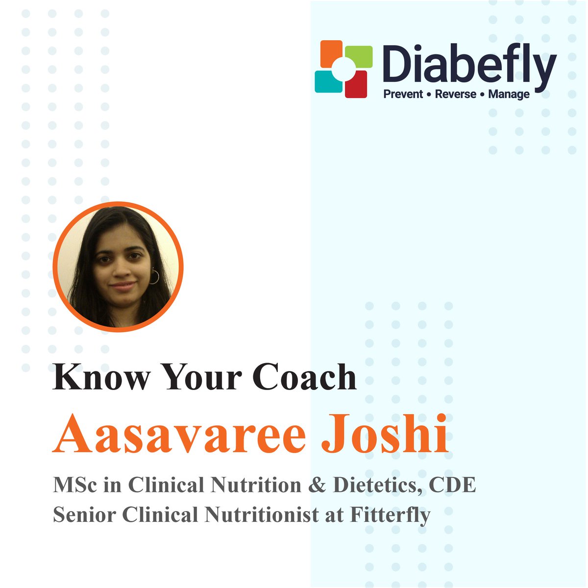 diabefly's tweet photo. When we asked our coach Aasavaree Joshi, about one message she has for people struggling with diabetes, she said, "Control diabetes before it controls you". 

#CoachesMakeTheDifference 

#diabetes #DiabetesAwareness #DiabetesAwarenessMonth https://t.co/lUNpoQeEmI