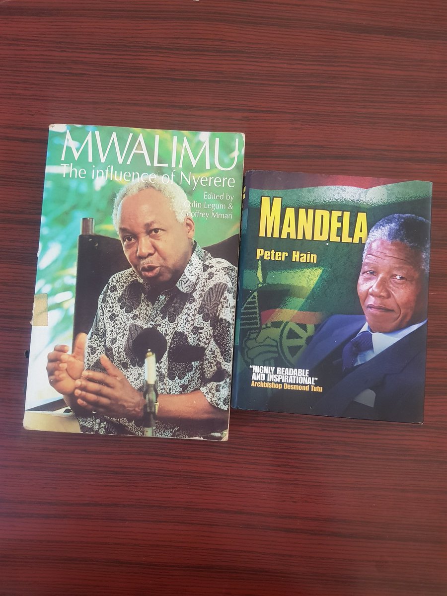 derco_snal's tweet photo. These valuable books are available in our collection. @AfLIACon @SokoineU @libraryaidafric @jabirj2 @NLSA1 #Nyerere #Mandela https://t.co/scIvYIi8o2
