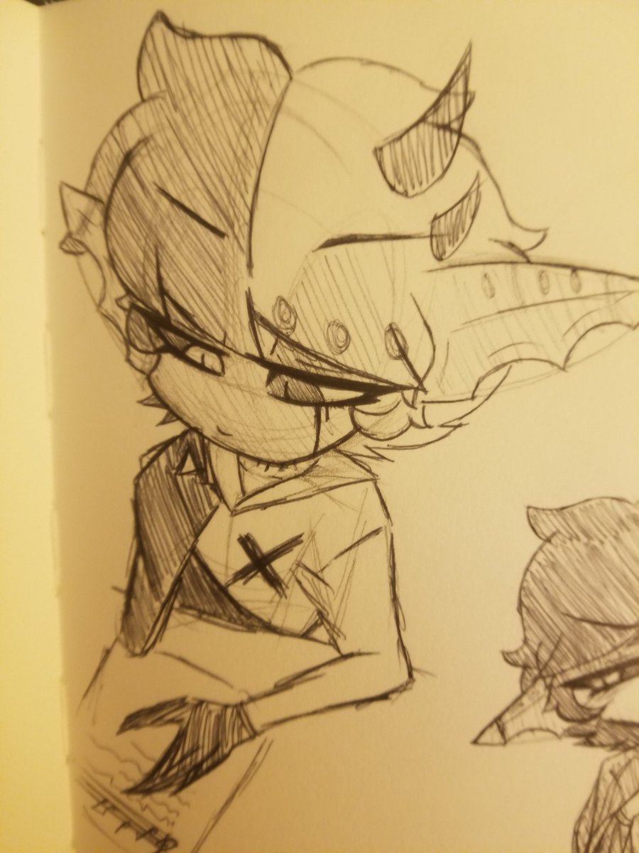 HiroLegato's tweet photo. Sketch 1 #HazbinHotel #OC #HazbinHotelOC #HelluvaBoss #HiroLegato #LyricalDemon https://t.co/vbYwj2FR35