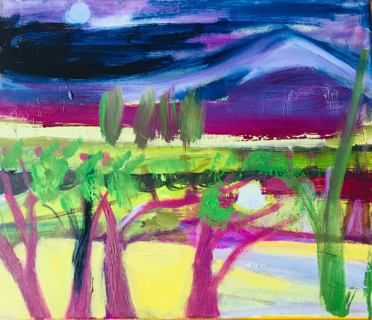 LouiseD_etcher's tweet photo. Looking and working on new Paintings today. Trying not to overwork and keep them fresh! #paintings #oilpainting #landscapeart #femalepainter #londonartist #paintingstudio #fineart #workinprogress #studiopractice #spanishlandscape #markmaking #art https://t.co/N6jPJU2R6F