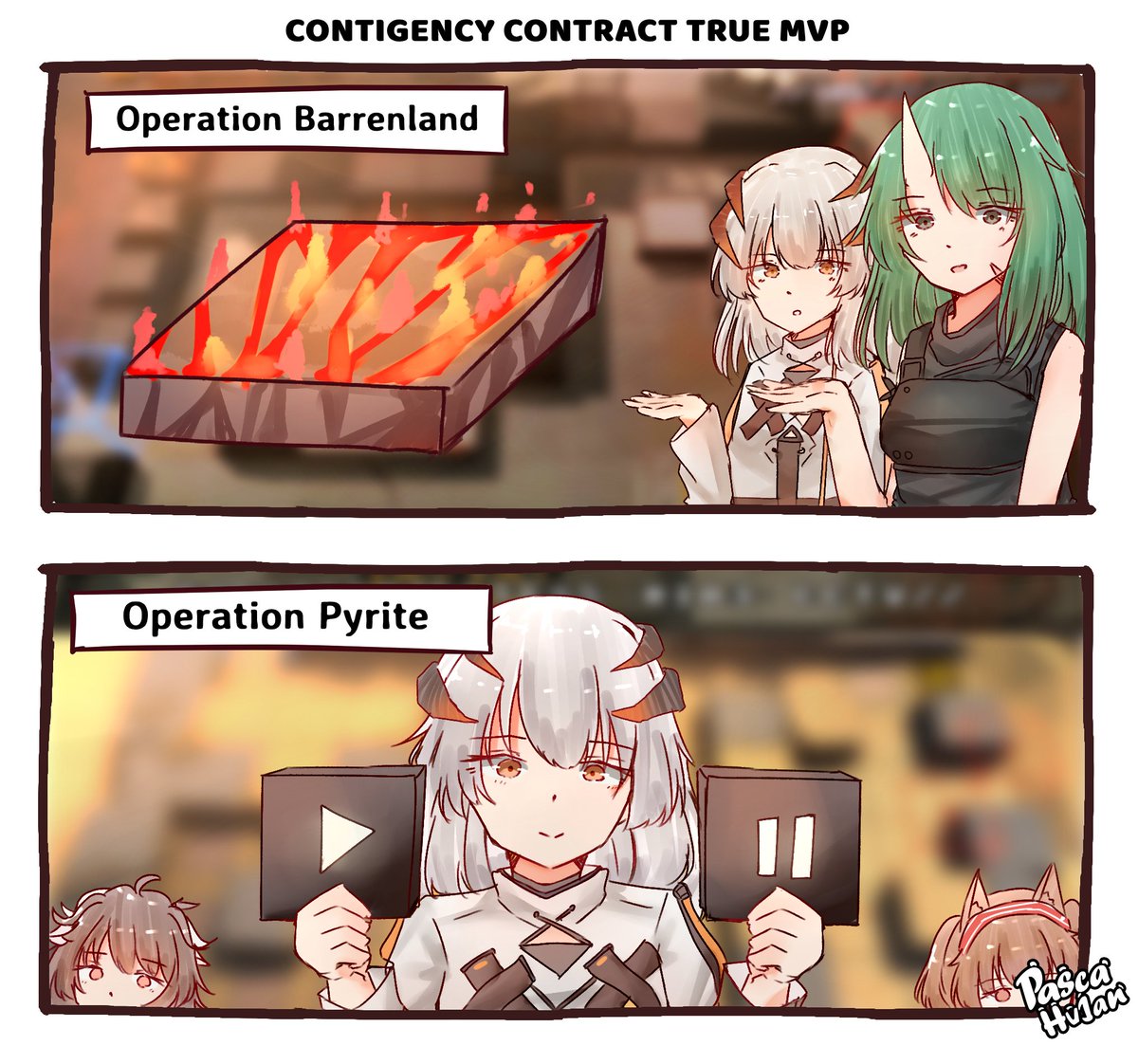 Contigency Contract True MVP
---
#明日方舟 #アークナイツ #명일방주 #Arknights 

*Time is really crucial in this events, I rely my win to those 2 button so much haha 