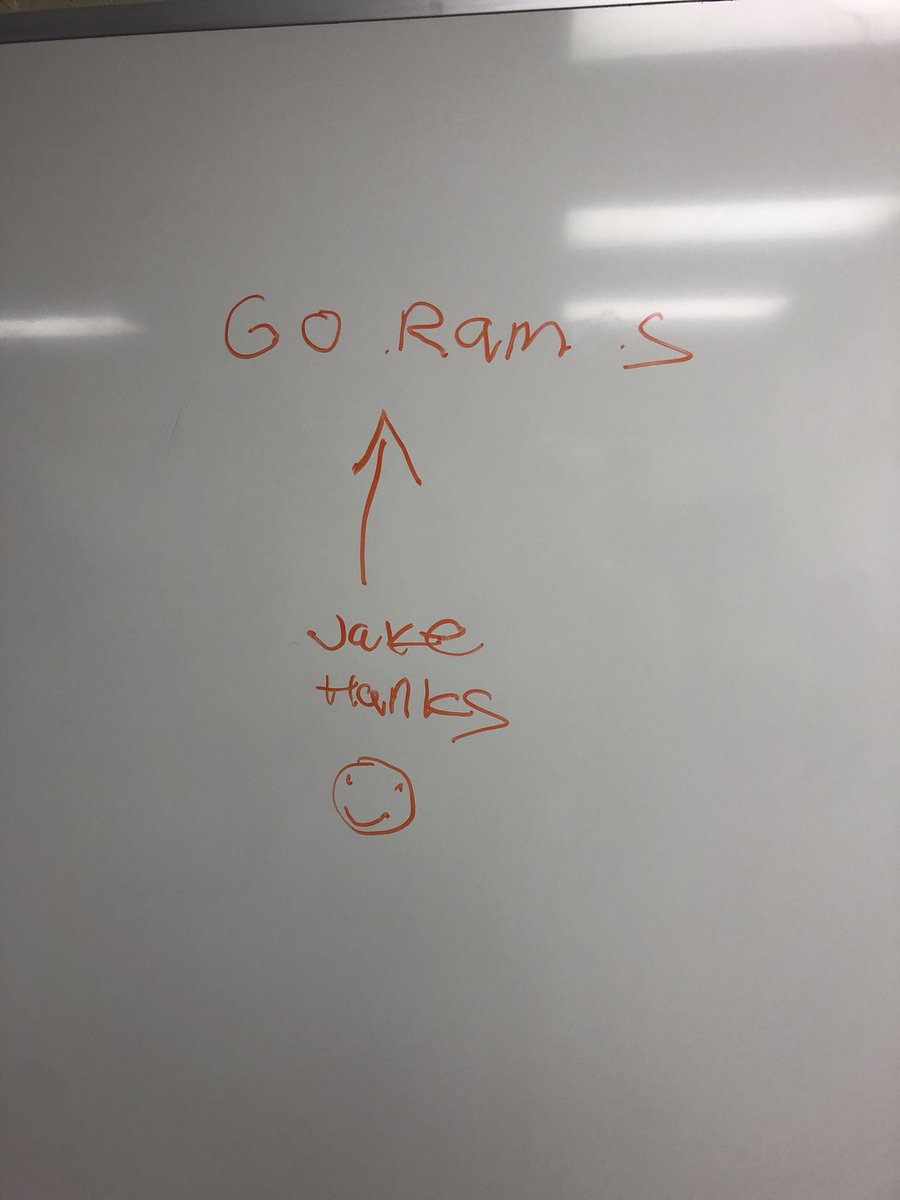 Hanks_Haley1410's tweet photo. Jake visited my classroom this weekend and decided to leave a little note for my students. 😂👍 https://t.co/pOIdYEGE9k