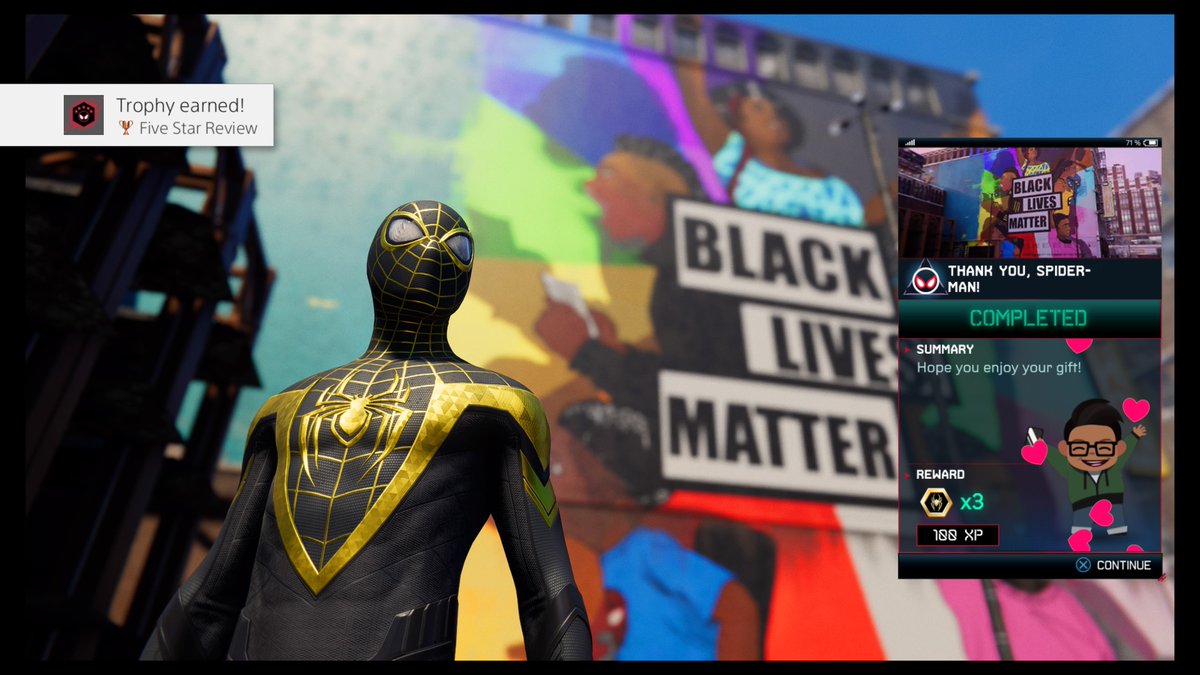 #blacklivesmatter #PS4share @Sony @PlayStation @insomniacstudios @Marvel @SmallStreamSup @IGN @Twitch @Streamboosts