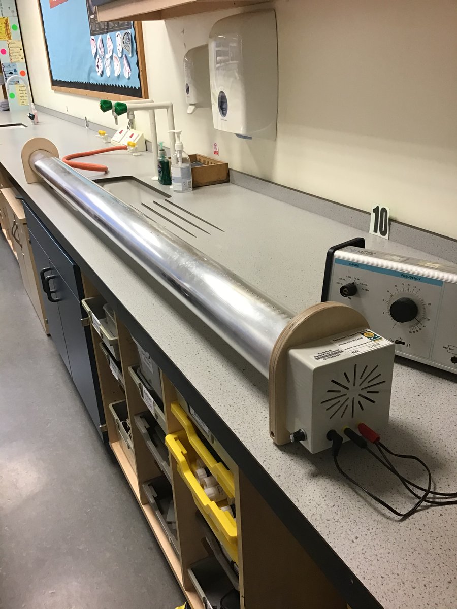 castlemilk_high's tweet photo. New Physics toy to help demonstrate the properties of waves! #CHSScience #rubenstube #waves #physics https://t.co/PXeUKhggyg