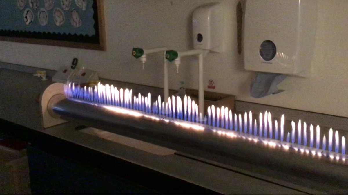 castlemilk_high's tweet photo. New Physics toy to help demonstrate the properties of waves! #CHSScience #rubenstube #waves #physics https://t.co/PXeUKhggyg