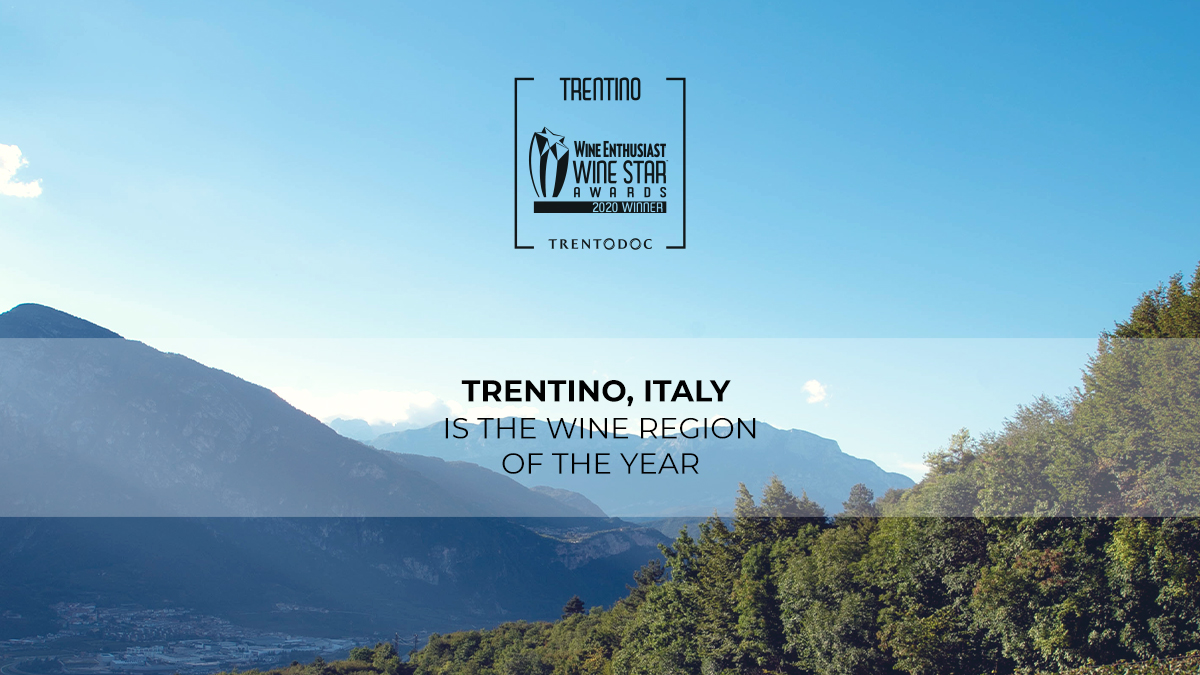 Dynamic and terroir-driven: Trentino is named Wine Region of the Year as part of Wine Enthusiast’s 2020 Wine Star Awards. It recognizes the excellence of our territory since the foundation of the @Trentodoc Institute in the early 1900s with the pioneering work of Giulio Ferrari.