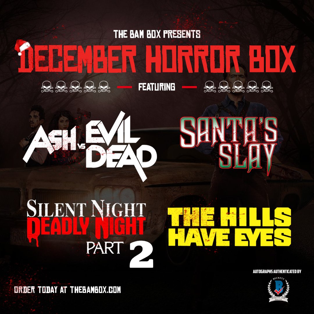 starpicscards's tweet photo. ***DECEMBER HORROR BOX FRANCHISE REVEAL***

Get ready Horror fans! From the auto to the prop to the pin set, this box ends 2020 with a big 💥  Boxes ship in time for Christmas domestically. Order today at https://t.co/SHYhcz8Owf. #horrorguild https://t.co/lv9inSzIZK