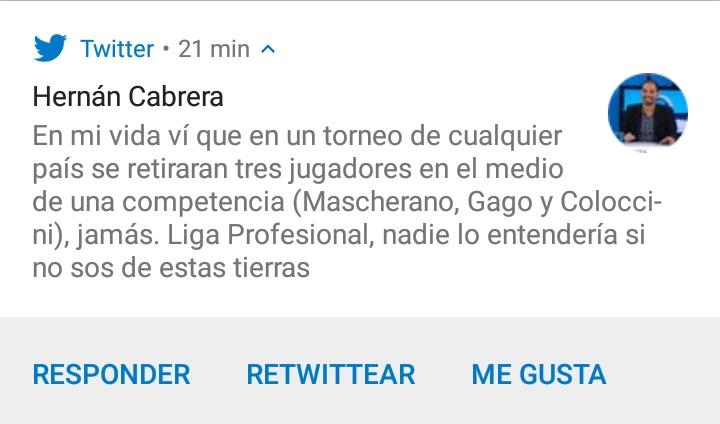 IvanCanob's tweet photo. @cabrerahercap Coloccini no se retiro? https://t.co/zjpMSAj7gu