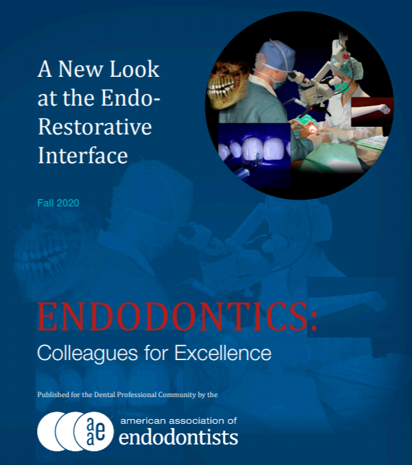 savingyourteeth's tweet image. Presenting the newest edition of ENDODONTICS: Colleagues for Excellence: "A New Look at the Endo-Restorative Interface" -- available now!: aae.org/specialty/news…