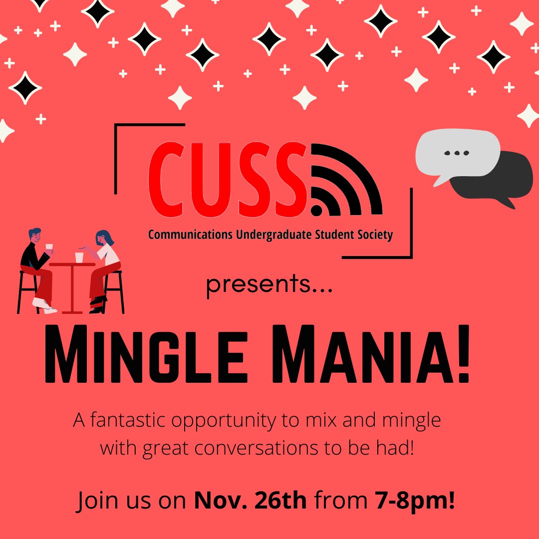 Hey everyone!

Looking to make some new friends and socialize? Come join us November 26th at 7pm! Sign up here: forms.gle/gSUKbze9d5pUWy…