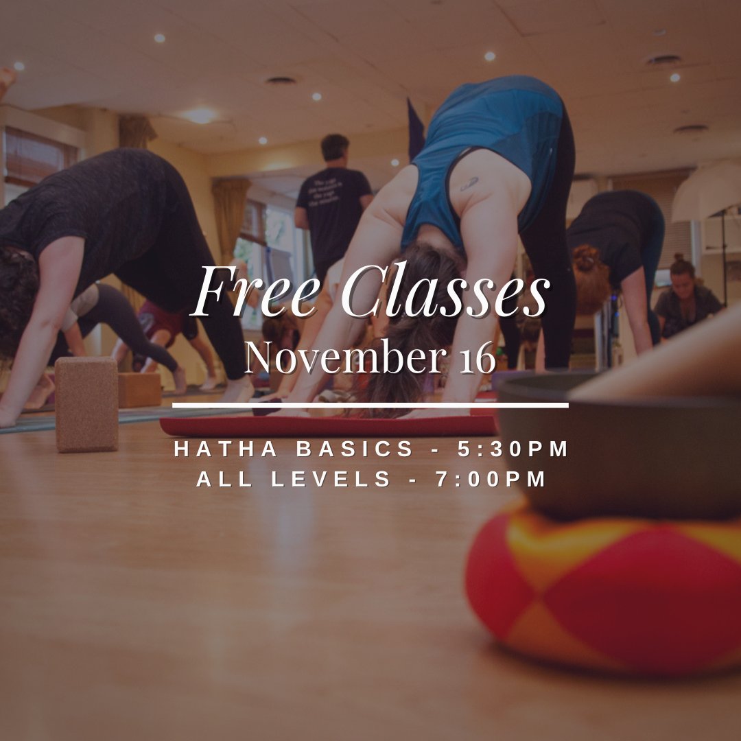 TAYS_YOGA's tweet photo. Today only! Free classes at TAYS. 

As we are transitioning to our new online system we are offering in-person and Online classes for free today.

There's too more to go today! 

You can sign up for class here:  https://t.co/KG8nzerbxK https://t.co/dHIl9eFIMg