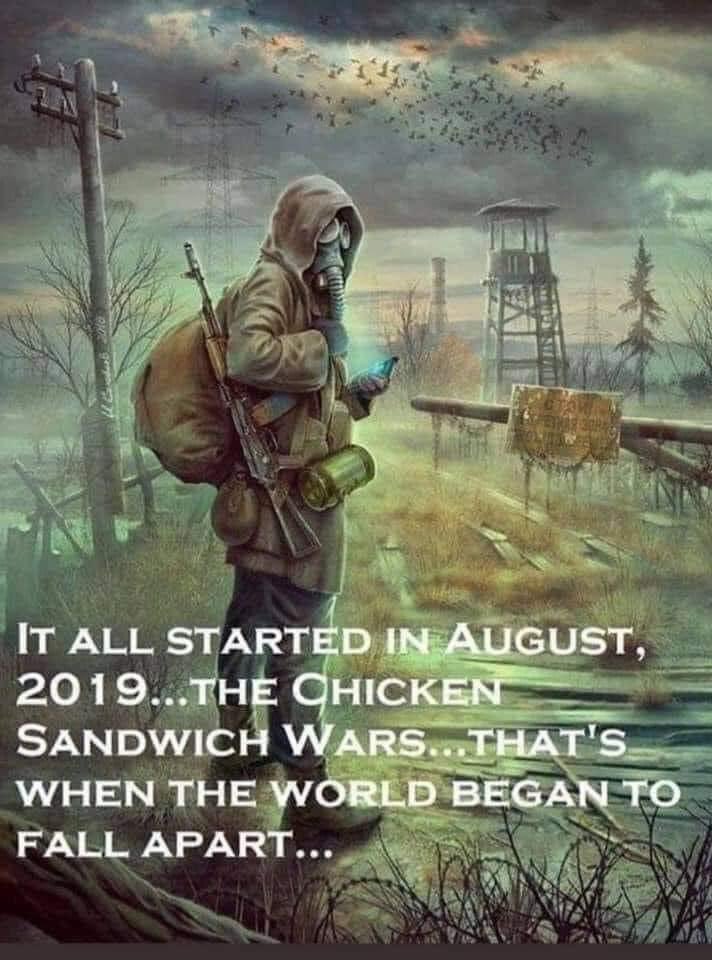 wickdisco's tweet photo. Not long after @whataburger decided to enter the Great Chicken Sandwich Wars do we have two COVID-19 vaccinations.  Coincidence?  I think not.  😀 https://t.co/wkX6bPEpfD