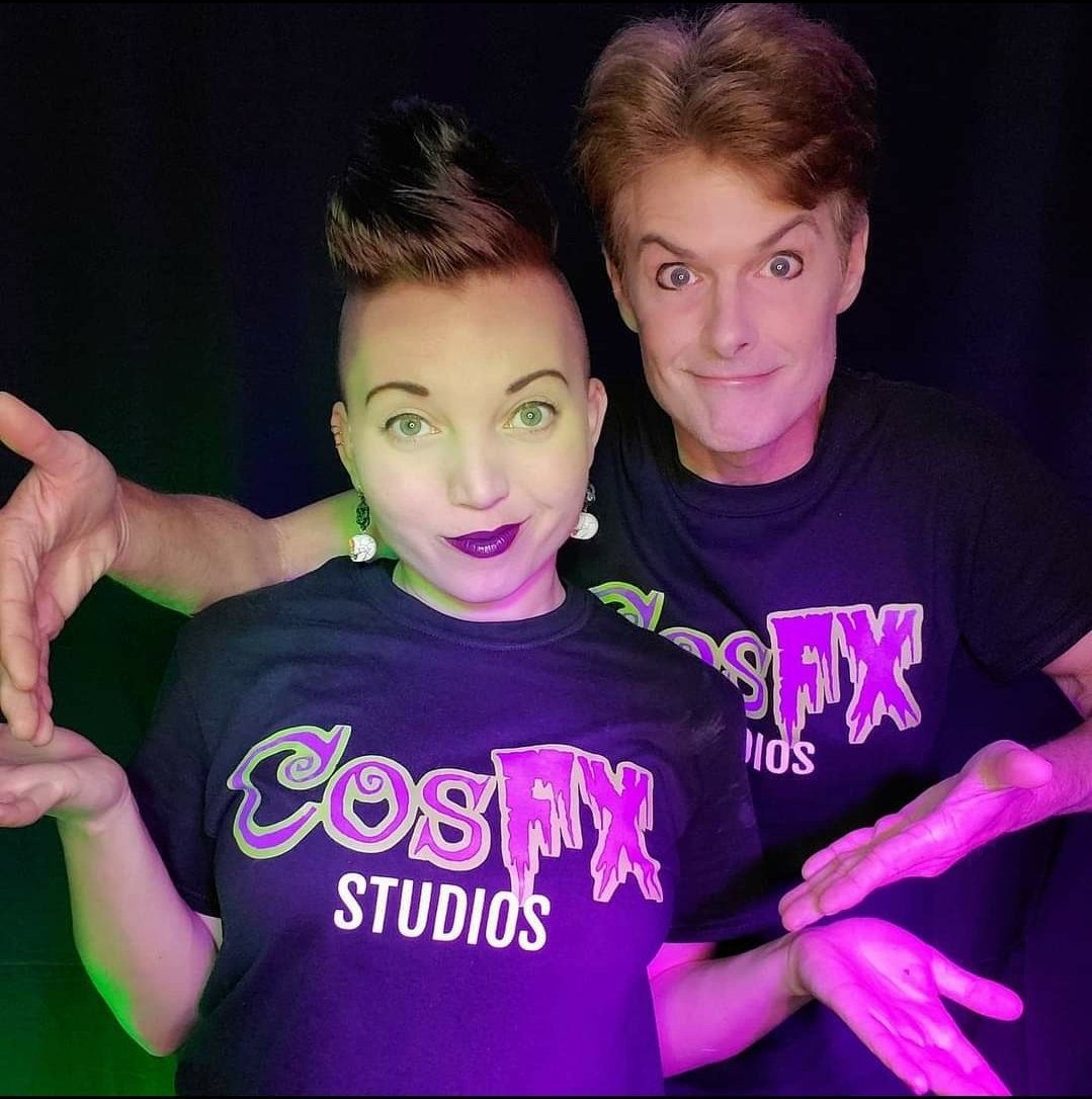 cosfxstudios's tweet photo. Hello ghoulfriends, we are a couple of artists based in Orlando, who create original characters/recreating characters from our favorite movies! We normally do interactive photo-ops at events/comiccons.
Stay tuned for some cool stuff!
✂️⚡💚💜🎨🏳️‍🌈 Love,Kyla&amp;Rob #cosplay #Orlando https://t.co/XvtbeGa1dF