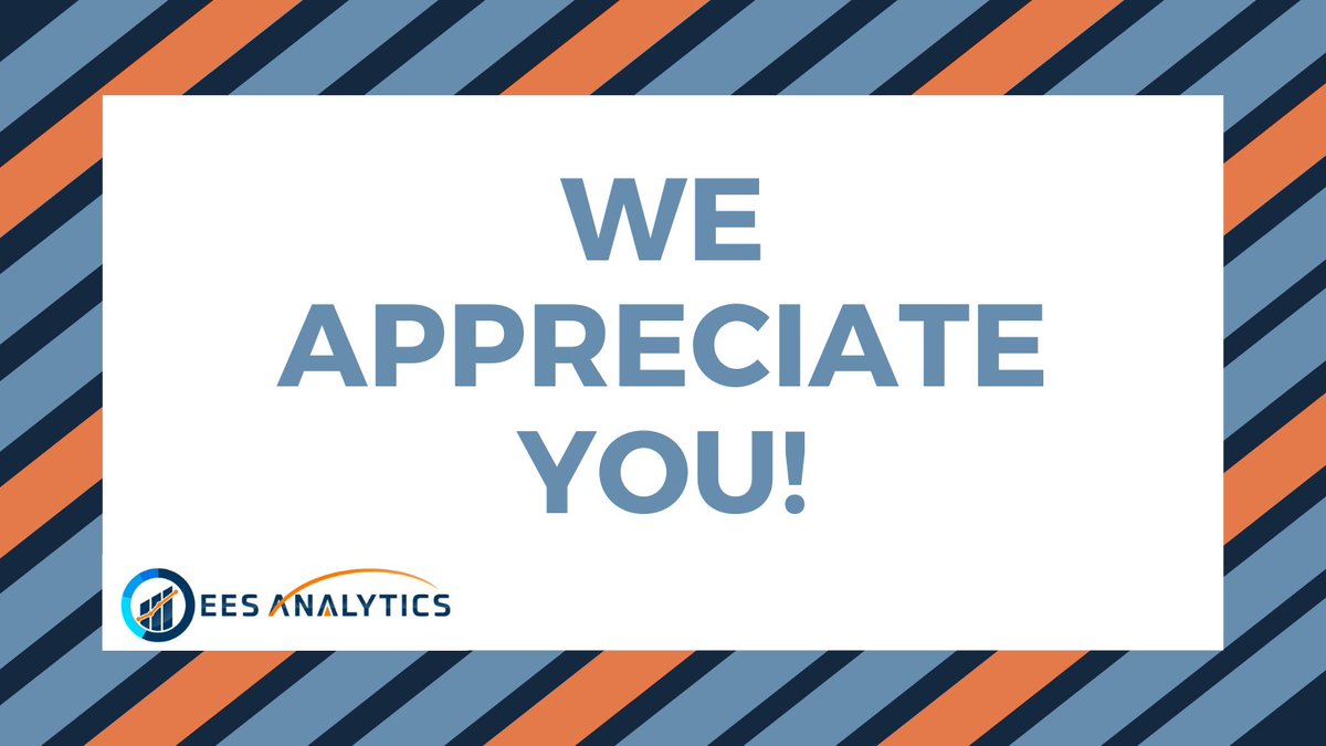 EESAnalytics's tweet photo. A huge THANK YOU to all of our beta partners who have been working with us for the last year to build this platform! We are excited for the official launch in January! #EESAnalytics https://t.co/ggG1zb7t3k