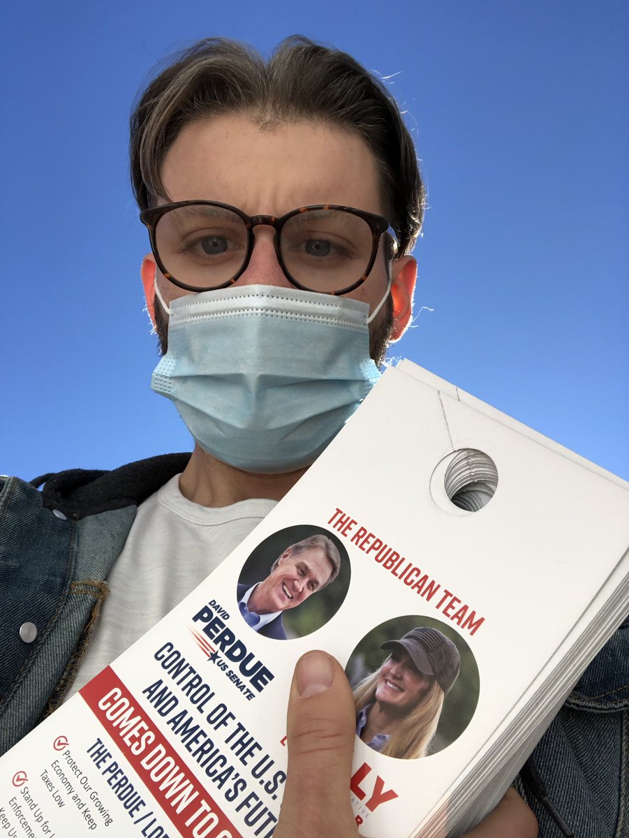 AKregenow's tweet photo. Rocking the knock in Georgia to #securethesenate! #LeadRight https://t.co/RzZKsIeixJ