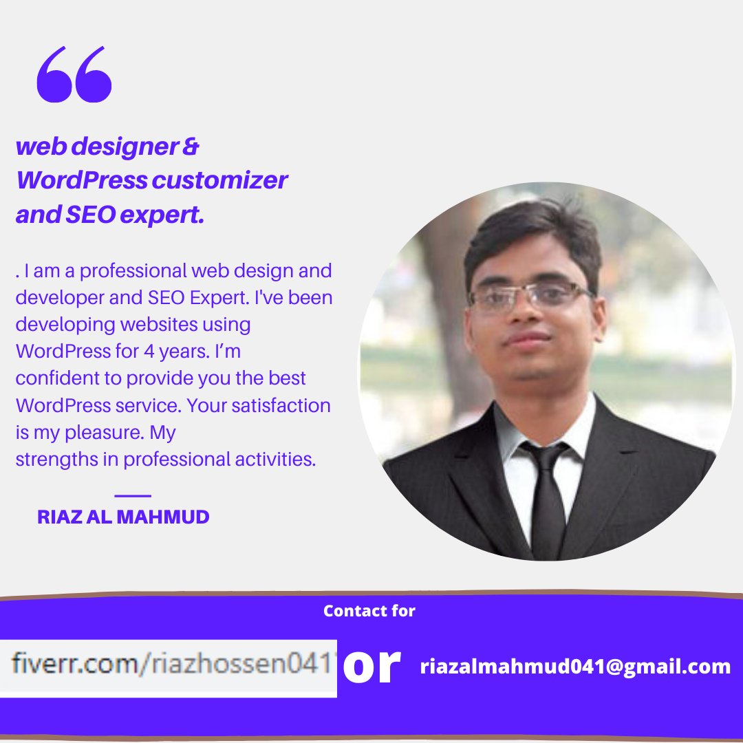 Riazalmahmud2's tweet photo. #Webdesigner & #WordPress #themecustomizer and SEO expert.
#TransAwarenessWeek #COVID__19
@frontendmentor's #artistsontwitter #WomeninBusiness #StartUp @mmpadellan @JustinAHorwitz @TeaPainUSA @JamesKosur @chipfranklin #elementor_pro #WebsiteInfo #Webdesigner https://t.co/0ZSxRQAICb